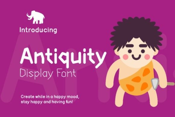 Antiquity Font for Handmade Creations