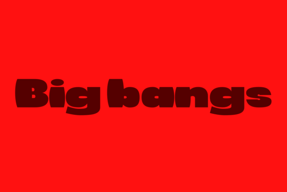 Big Bangs: A Chunky Display Font for Bold Branding