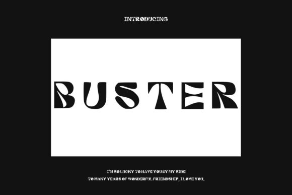 Buster Vintage: A Stylish Display Font for Modern Branding