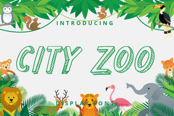 City Zoo: A Playful Display Font for Creative Publishing