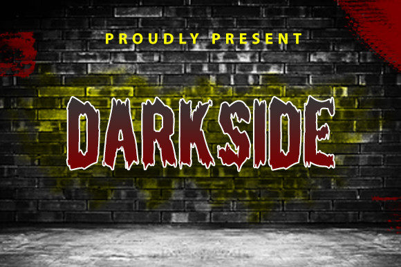 Dark Side Font for Halloween Crafts and More