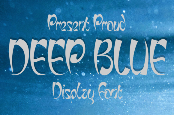 Deep Blue: A Quirky Display Font for Editorial Design