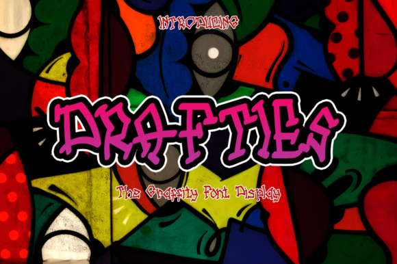 Drafties: A Graffiti-Inspired Display Font for Editorial Design