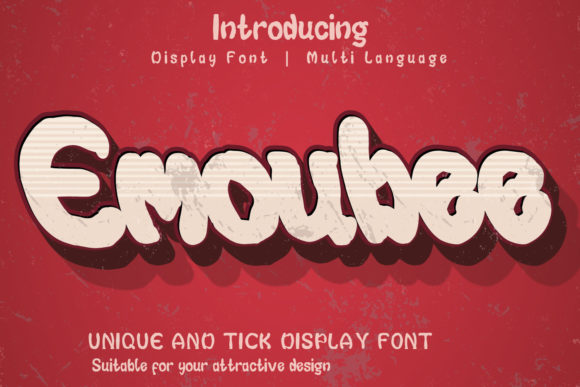 Emoubee: A Display Font That Elevates Digital Design