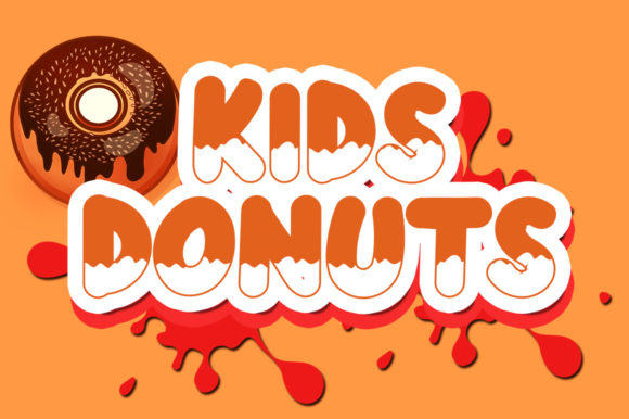 Kids Donuts Font for Web Design Projects
