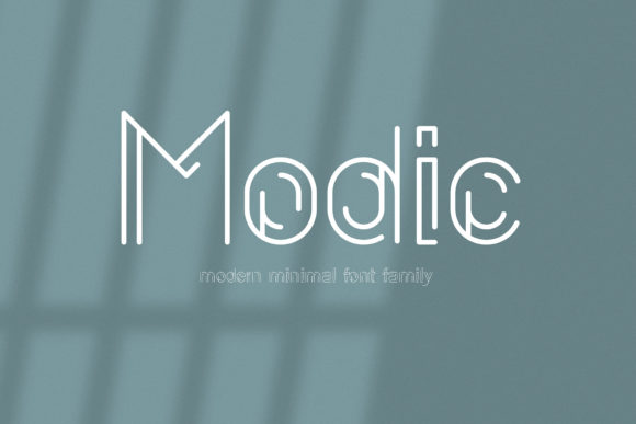 Modic: A Geometric Font for Handmade Creations