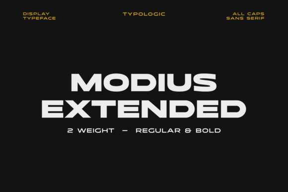 Modius Extended: A Modern Typeface for Handmade Creations