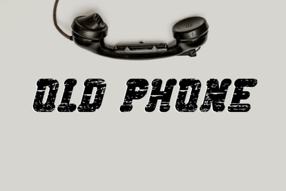 Old Phone: A Bold Display Font for Branding Projects
