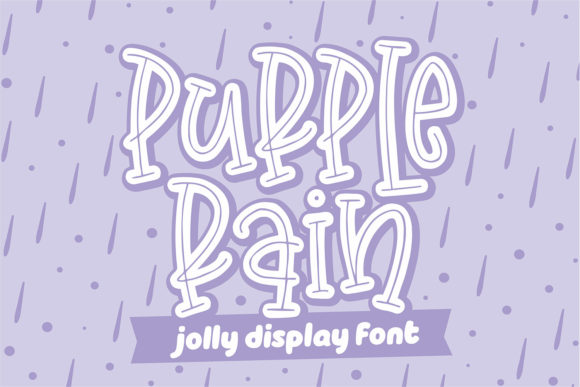 Purple Rain Font for Eye-Catching Campaigns