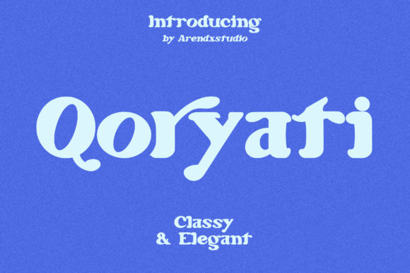 Qoryati: A Modern Display Font for Bold Brand Campaigns