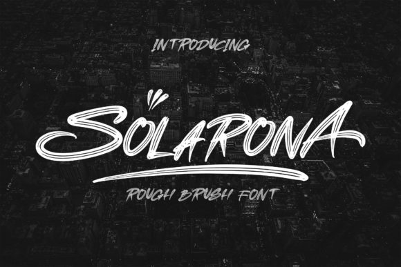 Solarona: A Bold Display Font for Assertive Branding