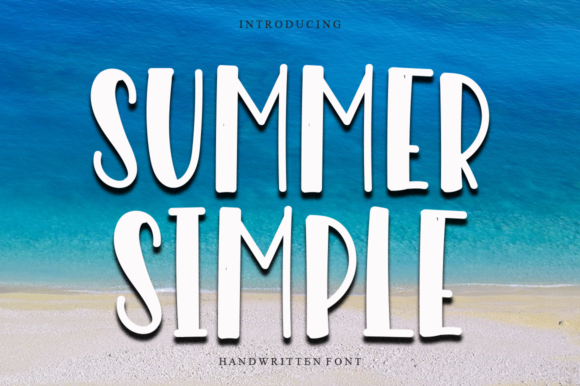 Summer Simple: A Bold Display Font for Creative Branding