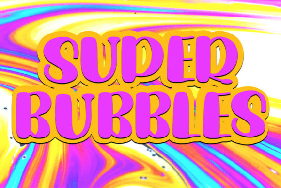 Super Bubbles Font for Editorial Design