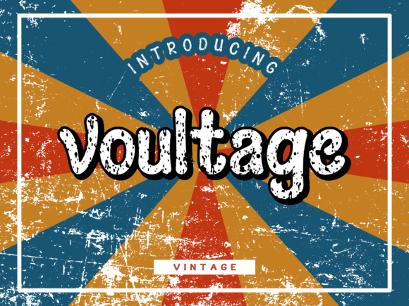 Voultage Display Font for Handmade Creations