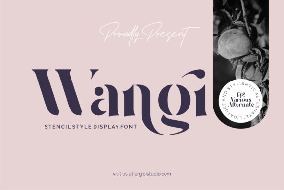 Wangi: A Bold Display Font for Modern Branding