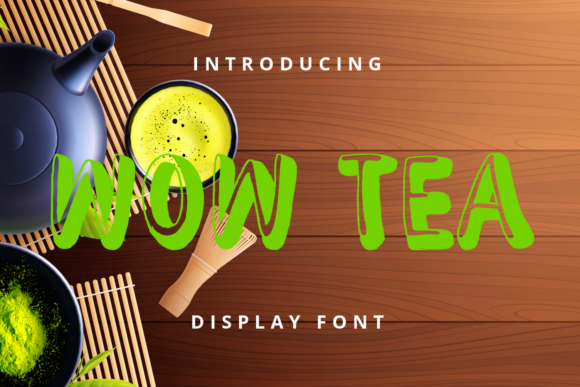 Wow Tea: A Quirky Display Font for Bold Branding